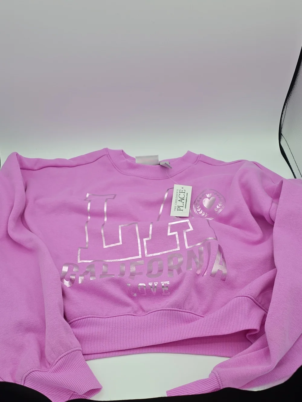 The Children's Place Girls Purple Fleece Sweatshirt